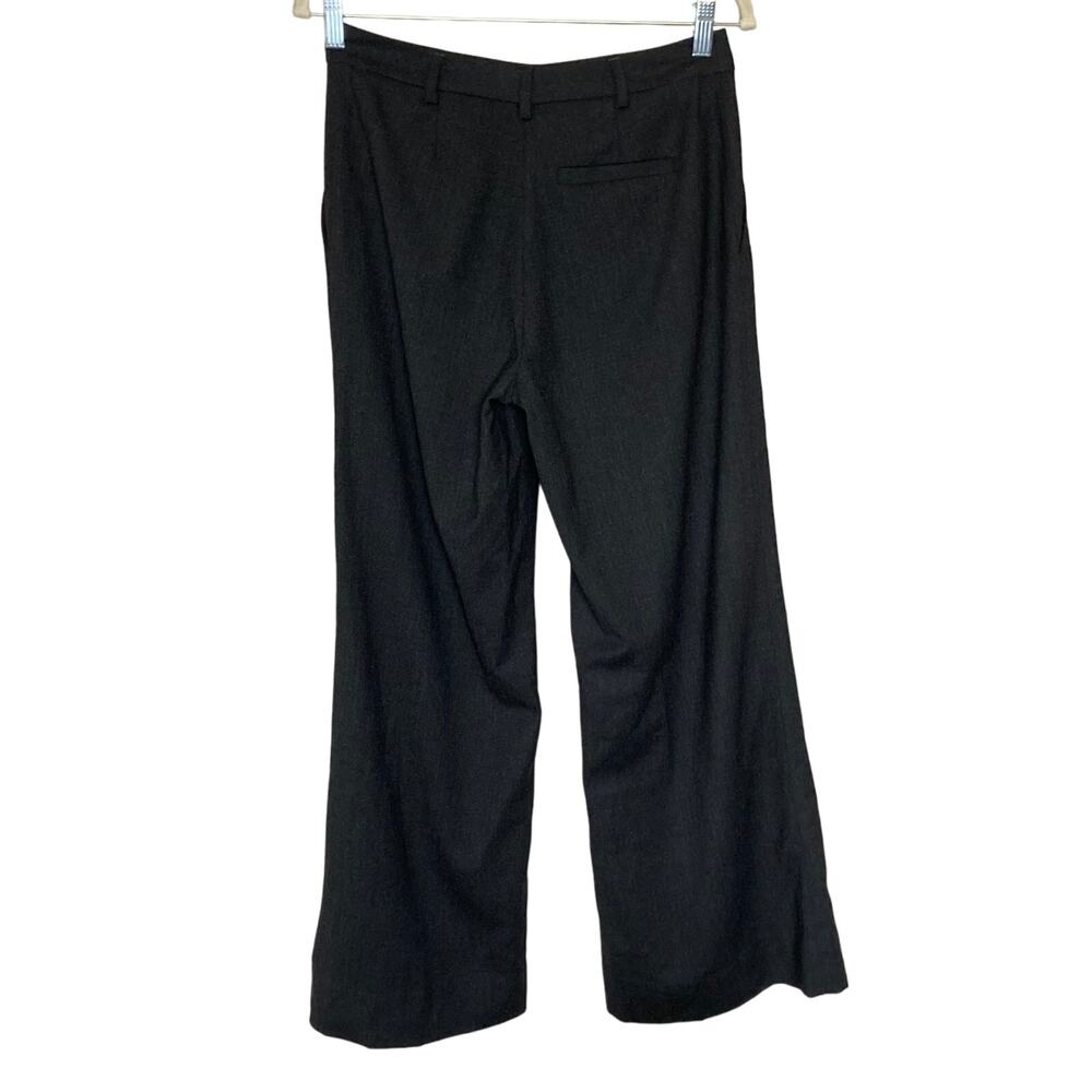 Eileen Fisher Wool Gray Wide Leg Palazzo Dress Pants High Rise Pockets Size XS - Picture 2 of 16
